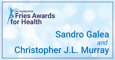 This year’s James and Sarah Fries Prize for Improving Health award recipient is Christopher J.L. Murray, MD, DPhil, and the 2026 Elizabeth Fries Health Education Award recipient is Sandro Galea, MD, DrPH.