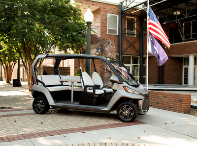 Club Car CRU Neighborhood Electric Vehicle with Lithium-Ion batteries for more freedom, better performance and longer rides.