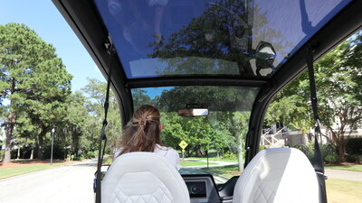 Street legal adventures just got farther, faster and more fun with the Club Car CRU Neighborhood electric vehicle now available with a high-performance lithium battery.