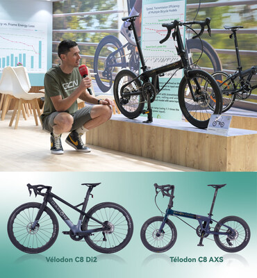 Major media outlets reporting on the DAHON-V products Vélodon C8 Di2 and Télodon C8 AXS. Major media outlets reporting on the DAHON-V products Vélodon C8 Di2 and Télodon C8 AXS.