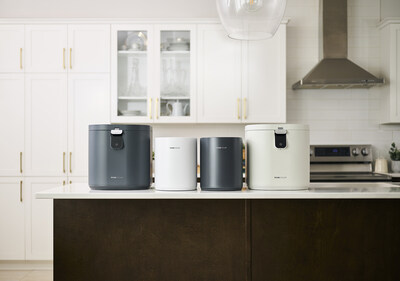 FoodCycler Household products: the powerful 5L-capacity Eco 5, and compact 3.5L capacity Eco 3. Both available in two colours. (CNW Group/Food Cycle Science)