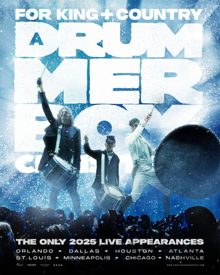FOR KING + COUNTRY RETURNS WITH FAN-FAVORITE HOLIDAY EVENT, ‘A DRUMMER BOY CHRISTMAS: THE LIVE EXPERIENCE,’ IN SELECT CITIES THIS DECEMBER (PRNewsfoto/for KING and COUNTRY)