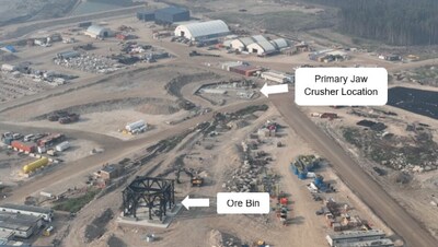 Primary Crusher and Ore Bin Construction (CNW Group/Foran Mining Corporation)