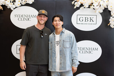 ESPY Nominees (Best Team) from the LA Dodgers Hyeseong Kim & Ben Casparius attend the GBK & Sydenham Pre-ESPY Longevity Talent Lounge. Photo Credit: Kinga Sarabia.