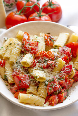 Pasta is the ultimate comfort food, and this rigatoni with roasted tomatoes recipe adds a few layers of deliciousness and ease.