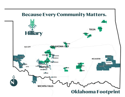 Hilliary Communications Oklahoma Coverage Map
