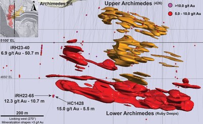 Figure 3 - Archimedes Underground (CNW Group/i-80 Gold Corp)