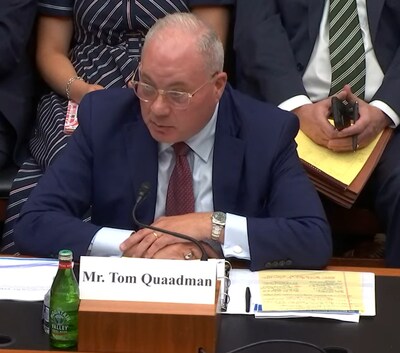 ICI’s Quaadman testifying on Capitol Hill, July 15, 2025