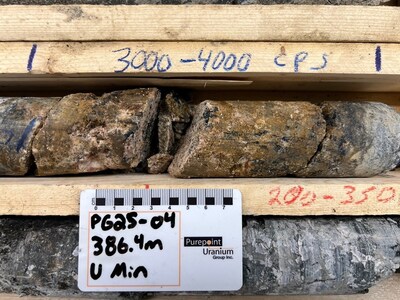 Figure 3: PG25-04 Mineralization (CNW Group/IsoEnergy Ltd.)