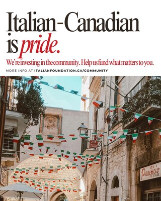 Italian-Canadian is pride. (CNW Group/Italian Foundation)