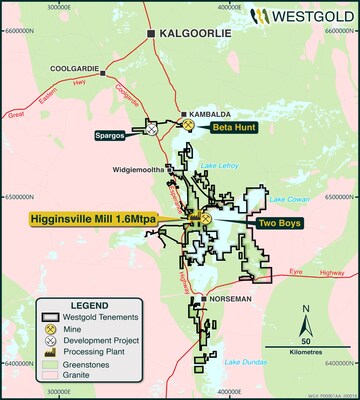 Figure 6: Westgold’s Southern Goldfields Assets (CNW Group/Westgold Resources Limited)