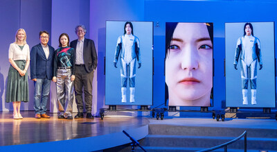 Artist Ayoung Kim unveiled her groundbreaking work, blending technology and art, at the Guggenheim, powered by LG OLED evo.