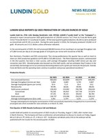 LUNDIN GOLD REPORTS PRODUCTION OF 139,433 OUNCES OF GOLD IN THE SECOND QUARTER OF 2025 (CNW Group/Lundin Gold Inc.)