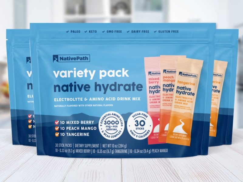 Native Hydrate Variety Pack Delivers Sugar-Free Hydration with Full Electrolyte Profile and Nine Essential Amino Acids