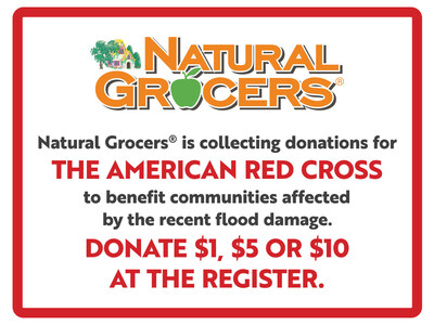 Natural Grocers' good4u Crew members at all Texas locations will be collecting donations at the register to aid flood-affected communities.