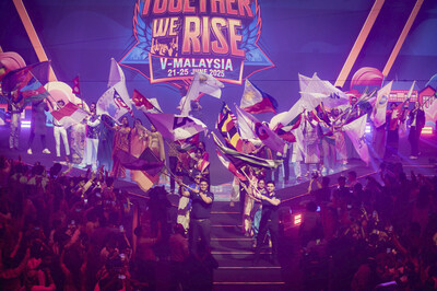 A sea of pride and unity as representatives from across the world march with their flags at the vibrant opening of V-Malaysia 2025, celebrating the global spirit of QNET under the theme ‘Together We Rise.’ A sea of pride and unity as representatives from across the world march with their flags at the vibrant opening of V-Malaysia 2025, celebrating the global spirit of QNET under the theme ‘Together We Rise.’