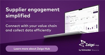 Zeigo™ Hub by Schneider Electric is a powerful new digital platform designed to help organizations decarbonize their supply chains at scale.
