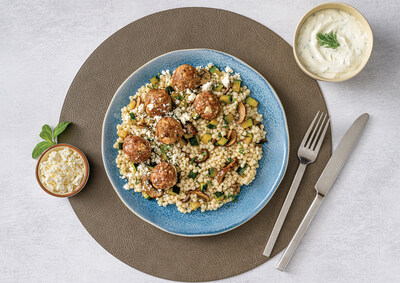 Mediterranean Lamb Meatballs and Pearl Couscous
