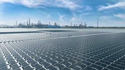 Sinopec Brings China’s First Floating Offshore Photovoltaic Project into Operation. (PRNewsfoto/SINOPEC) Sinopec Brings China’s First Floating Offshore Photovoltaic Project into Operation. (PRNewsfoto/SINOPEC)