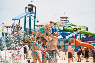 Splash Island opens at Hurricane Harbor, Arlington, TX.