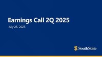 SouthState Corporation Reports Second Quarter 2025 Results