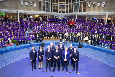 Royal Caribbean welcomed the ultimate family vacation, Star of the Seas, with a star-worthy celebration at the Meyer Turku shipyard in Turku, Finland. Alongside more than 1,250 crew members and partners, Royal Caribbean Group President and CEO Jason Liberty, Royal Caribbean President and CEO Michael Bayley, Meyer Turku CEO Casimir Lindholm and Meyer Turku Chairman Jaakko Eskola marked the moment just a few weeks ahead of Star’s August debut in Port Canaveral (Orlando), Florida. Credit: sbw-photo