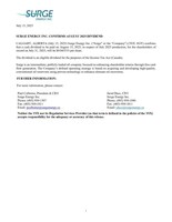 SURGE ENERGY INC. CONFIRMS AUGUST 2025 DIVIDEND (CNW Group/Surge Energy Inc.)