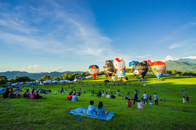 Hot air balloons at the Taiwan International Balloon Festival in Taitung, Taiwan