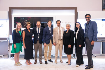 Pictured Left to Right: Tali Nay (Senior Manager of Business Development, GIA), Cathryn Ramirez (SVP & Chief Learning Officer, GIA), Dominick Gabriel (Co-Founder & CDO), Tom Moses (EVP & Chief Research and Laboratory Officer, GIA), Jack Gabriel (Co-Founder & CEO), Anna Martin (previously GIA SVP), Jillian Wolk (VP of Strategic Initiatives, GIA), and Pritesh Patel (Chief Operating Officer, GIA).