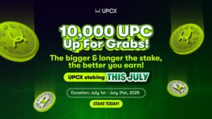 UPCX Staking Airdrop Event (July 2025): Generous Rewards to Boost the Payment Ecosystem