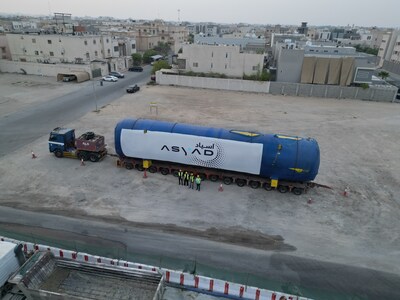 ASYAD GROUP EXECUTES HIGH-PRECISION TRANSPORT OF ULTRA-HEAVY CRYOGENIC TANK FROM INDIA TO KSA HIGHLIGHTING CROSS-BORDER LOGISTICS EXPERTISE ASYAD GROUP EXECUTES HIGH-PRECISION TRANSPORT OF ULTRA-HEAVY CRYOGENIC TANK FROM INDIA TO KSA HIGHLIGHTING CROSS-BORDER LOGISTICS EXPERTISE