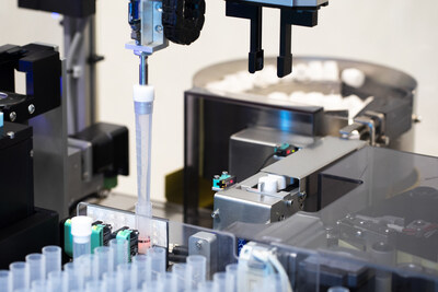 Transfers up to 10 mL of urine into as many as 9 secondary tubes, with automatic labeling and recapping. (PRNewsfoto/COPAN Diagnostics, Inc.)
