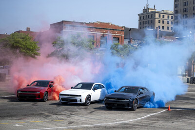 Dodge lit up downtown Pontiac, Michigan, on August 9, with tens of thousands of horsepower fanatics turning out to see new SIXPACK and HEMI®-powered additions to the Dodge brand lineup and to celebrate a milestone 10 years of MotorTrend Presents Roadkill Nights Powered by Dodge
