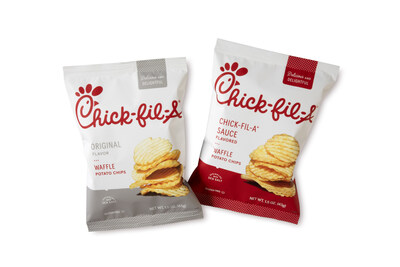 Guests can enjoy the debut of two potato chip varieties, now offered in a new waffle cut style: Original Flavor Waffle Potato Chips and Chick-fil-A® Sauce Flavored Waffle Potato Chips.