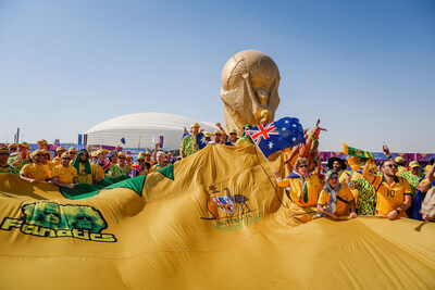 Fanatics in Qatar © Salty Dingo 2022 (PRNewsfoto/FanFirm Pty Ltd)
