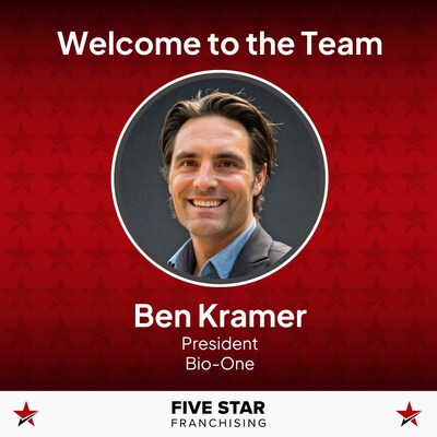 Experienced franchise executive Ben Kramer has been named Brand President for Bio-One, part of the Five Star Franchising platform.