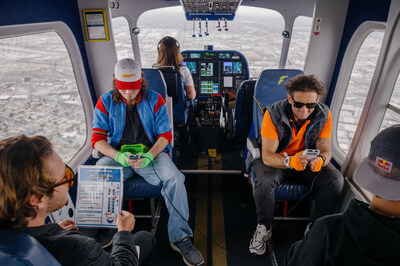 As part of Goodyear’s 100th anniversary celebration, history was made over the skies of Los Angeles as the Goodyear Blimp, Wingfoot Three, teamed up with GameStop to host the world’s first Pokémon battle 1,000 feet above the city.