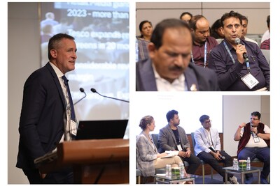 Attendees actively participate in Q&A sessions at the InfoComm India Summit, engaging directly with speakers and industry experts on the latest industry trends and developments.