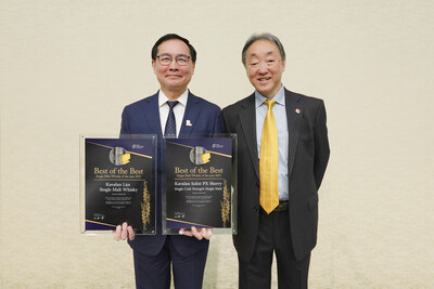 King Car Group Chairman Mr. YT Lee receives the prestigious Best of the Best Single Malt Whisky 2025 award certificates from TWSC Executive Committee Chairman Mamoru Tsuchiya. King Car Group Chairman Mr. YT Lee receives the prestigious Best of the Best Single Malt Whisky 2025 award certificates from TWSC Executive Committee Chairman Mamoru Tsuchiya.