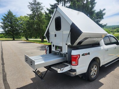 Ample storage in the 2026 Aliner Switchback provides a secure camping adventure for the solo traveler.