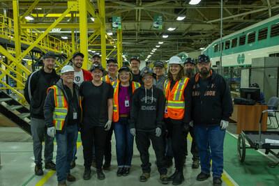 Unifor Local 1075 members at Alstom in Thunder Bay will build new TTC subway trains. (CNW Group/Unifor)
