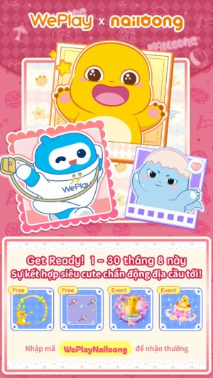 WePlay bắt tay cùng IP nổi tiếng “Nailoong”, mang đến ba hoạt động cuồng nhiệt, mở ra chương mới đầy thú vị cho mùa hè!