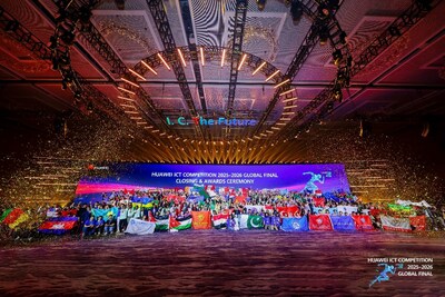 At the Closing & Awards Ceremony of the 10th Huawei ICT Competition Global Final (PRNewsfoto/Huawei)
