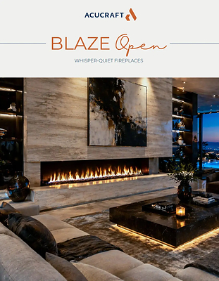 The Blaze Open Collection.
Uncompromised Ambiance. Whisper-Quiet Experience.
The Blaze Open Collection redefines the modern fireplace experience with unobstructed flames, sophisticated design, and exceptional performance. Created for today's open-concept spaces, every detail is thoughtfully engineered to deliver warmth, ambiance, and timeless architectural appeal.
Learn More: https://www.acucraft.com/product/blaze-open-gas-fireplaces/