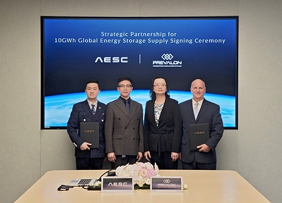 AESC and Prevalon Energy Sign 10+ GWh Strategic Supply Agreement to Support Global Energy Storage Growth