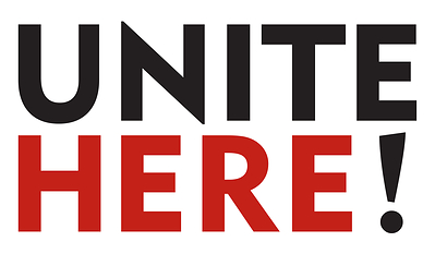 UNITE HERE is a labor union that represents 300,000 working people across Canada and the United States. UNITE HERE members work in the hotel, gaming, food service, manufacturing, textile, distribution, laundry, transportation, and airport industries. UNITE HERE is a labor union that represents 300,000 working people across Canada and the United States. UNITE HERE members work in the hotel, gaming, food service, manufacturing, textile, distribution, laundry, transportation, and airport industries.