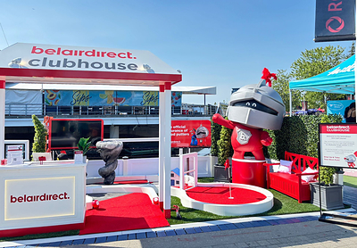 belairdirect's themed mini-putt game featuring obstacles inspired by real-life events like auto accidents, floods and tornadoes at Toronto’s RBC Amphitheatre. 