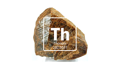 Monazite crystal is the primary thorium-bearing mineral powering AMPERA’s in-house nuclear fuel production.