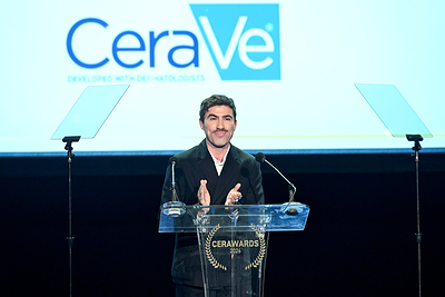 LOS ANGELES, CALIFORNIA - JUNE 04: Vincent Chauvière speaks onstage during the CeraVe Global CerAwards at The Wiltern on June 04, 2026 in Los Angeles, California. (Photo by Vivien Killilea/Getty Images for CeraVe)