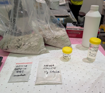 Figure 2: Applepick concentrate sample, processed at ALS Balcatta in Western Australia. Figure 2: Applepick concentrate sample, processed at ALS Balcatta in Western Australia.